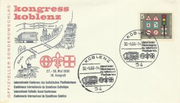 Germany 1966 Scout Congress In Koblenz Souvenir Cover - Cartas & Documentos