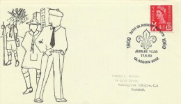 Great Britain 1969 30th Glasgow Scouts Souvenir Cover Jubilee Year - Cartas & Documentos