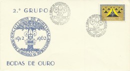 Portugal 1962 50th Anniversary Of Scouting Souvenir Cover - Storia Postale