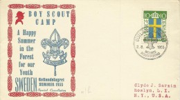 Sweden 1955 Gotlandslagret Boy Scouts Camp Souvenir Cover - Storia Postale