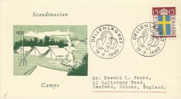 Sweden 1960 Dellenlagret Scandinavian Scout Camp Souvenir Cover - Briefe U. Dokumente