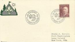 Sweden 1960 Sandhem Scout Camp Souvenir Cover - Cartas & Documentos