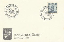 Sweden 1964 Ransbergslagret Scout Cover - Cartas & Documentos