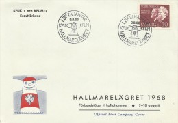 Sweden 1968 Scout Camp Souvenir Cover - Cartas & Documentos