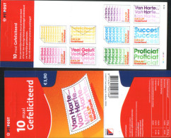 Olanda Pays-Bas Nederland 2002 Carnet Del 2001 Per Congratulazioni Valori Solo In Euro Con 10 Francobolli Da 0,39 ** MNH - Booklets & Coils