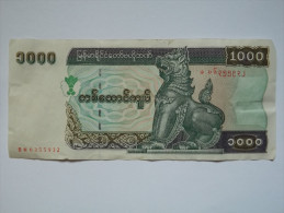 BILLET MYANMAR - P.77 - 1998 - 1000 KYATS - LION - IMMEUBLE DE LA BANQUE CENTRALE - Myanmar