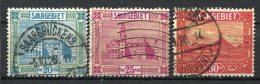 SARRE - Yv. N°  89,91,92  (o)  20c,25c,30c  Cote  1,5 Euro  BE - Used Stamps