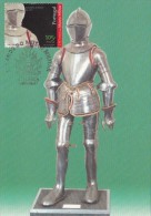 KNIGHT ARMOUR, MILITARY MUSEUM, CM, MAXICARD, CARTES MAXIMUM, 2001, PORTUGAL - Maximumkaarten