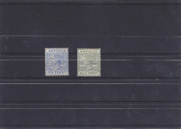 ANTIGUA    YVERT  10/15  MH  * - 1858-1960 Crown Colony