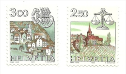 1985 - Svizzera 1217/18 Ordinaria C3415, - Unused Stamps