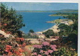 CPSM 29 TREBOUL  VUE SUR LA PLAGE DES SABLES BLANCS AU FOND LA BAIE DE DOUARNENEZ 1965  Grand Format 15 X 10,5 - Tréboul