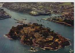 CPSM 29 TREBOUL  DOUARNENEZ L ILE TRISTAN ET L ENTREE DU PORT RHU 1973  Grand Format 15 X 10,5 - Tréboul