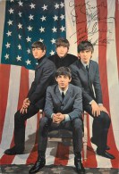 Photo Cartonnée Les Beatles D'après Ekta United-Press, Autographe - - Gehandtekende Foto's