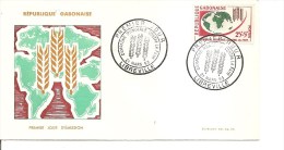 Contre La Faim ( FDC Du Gabon De 1963 à Voir) - Contre La Faim