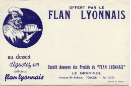BUVARD FLAN LYONNAIS - TOULON - Dulces & Biscochos