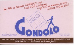 BUVARD BISCUITS GONDOLO - MAISONS ALFORT - Dulces & Biscochos