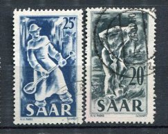 SARRE - Yv. N°  261,272  (o)   25f,20fMétiers   Cote  1 Euros  BE - Used Stamps