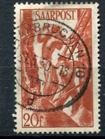 SARRE - Yv. N°  242 (o)  20f   Cote  1,4 Euros  BE - Used Stamps