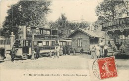 NOISY LE GRAND STATION DES TRAMWAYS AVEC MANEGE CAROUSSEL - Noisy Le Grand