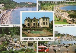 MODERN SIZED MULTI VIEW - WITH CROFTON HOUSE HOTEL IN CENTRE -  TORQUAY - DEVON - Torquay