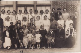 Carte Postale Photo AULT- ONIVAL N° 3 (Somme) Groupe Femmes-Ecole Ménagère ?-Photographie Levêque-Escarbotin- 2 SCANS - - Onival