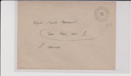 ENVELOPPE MILITAIRE SUISSE - CP. E.M. BAT. FUS. MONT. 16 - POSTE DE CAMPAGNE - Cartas & Documentos