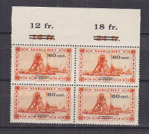 N0393 - SARRE SAAR Yv N°139 ** BLOC - Unused Stamps