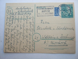 1948, FLENSBURG - Messe , Klarer Stempel Auf Karte - Postcards - Used