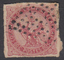 #65# COLONIES GENERALES N° 6 Oblitéré Losange 81 Points De Pondichéry (Inde) - Aigle Impérial