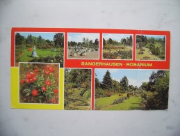 Sangerhausen, Rosarium / 7-Bild-Karte Im Langformat      (D-H-A5-03) - Sangerhausen