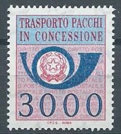 1984 ITALIA PACCHI IN CONCESSIONE 3000 LIRE MNH ** - ED - Pacchi In Concessione