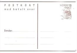 75574) INTERI POSTALI NORGE1,75 CON CARTOLINA DI RISPOSTA - Enteros Postales