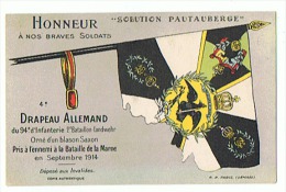 HONNEUR à NOS BRAVES SOLDATS DRAPEAU ALLEMAND 1914 - Flags