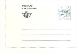 75587)  BIGLIETTO POSTALE DEL BELGIO DA 13f SERIE UCCELLI-NUOVA - Enveloppes-lettres