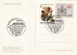 COMMEMORATIVI  /   Card _ Cartolina Da Lire 400 + 50 - Briefe U. Dokumente