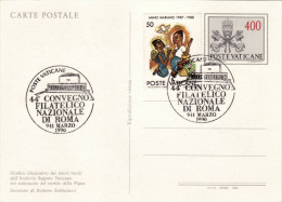 COMMEMORATIVI  /   Card _ Cartolina Da Lire 400 + 50 - Covers & Documents