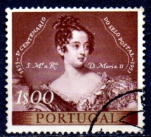 PORTUGAL 1953 Centenary Of First Portuguese Stamps - 1e Queen Maria II FU - Usati