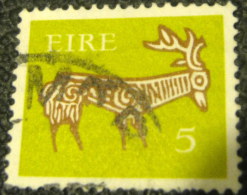 Ireland 1971 Stylised Stag 5p - Used - Usati