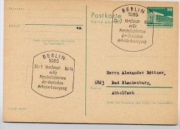 PERSÖNLICHKEITEN ARBEITERBEWEGUNG Berlin 1984 Auf DDR P 84 Postkarte - Cartoline - Usati