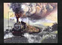 SOUTH AFRICA, 1999, Mint Never Hinged Block, Nr. 76, Sapda Locomotives, F3822 - Blocks & Sheetlets