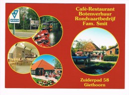 22042 ( 2 Scans ) Cafe Restaurant Botenverhuur Rondvaartbedrijf Fam Smit Giethoorn - Giethoorn