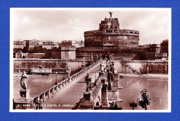 ROMA - PONTE E CASTEL S. ANGELO -- VERA FOTOGRAFIA ..  2 SCANS - Ponts