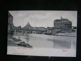 Ita /  N°12  /  Lazio - Roma (Rome)  /  Ponte E Castello S Angelo  /  Circulé En 190? - Castel Sant'Angelo