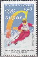 Andorre Français 1998 Michel 519 Neuf ** Cote (2008) 3.00 Euro Jeux Olympiques Nagano Ski Alpin - Neufs