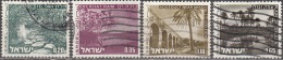 Israel 1973 Michel 598X - 601X O Cote (2007) 2.50 Euro Tourisme Paysages Cachet Rond - Oblitérés (sans Tabs)