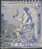 Espagne 1873. ~ YT 136 (Second Choix) - 50 C. Allégorie - Used Stamps