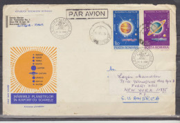 Lettre Avec  Oblitération Spéciale  Circulata SUA - Bucuresti PAR AVION - Storia Postale