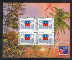 MAYOTTE- B.F N°1- Neuf Sans Charnière ** - Blocks & Kleinbögen