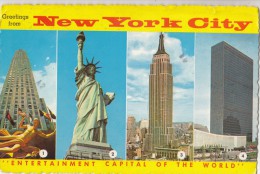 BF17819 New York City Multi Views USA Front/back Image - Viste Panoramiche, Panorama