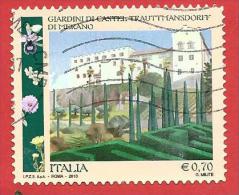 ITALIA REPUBBLICA USATO - 2013 - Parchi Giardini Orti Botanici - Giardini Trauttmansdorff Merano - € 0,70 - S. 3386 - 2011-20: Used